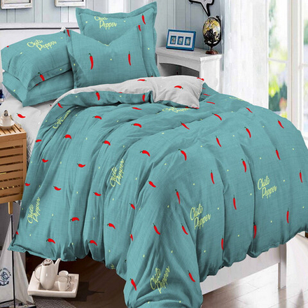 Комплект постельного белья "ВЛ. ПЕРЧИК", поплин, 100% хлопок, Россия.