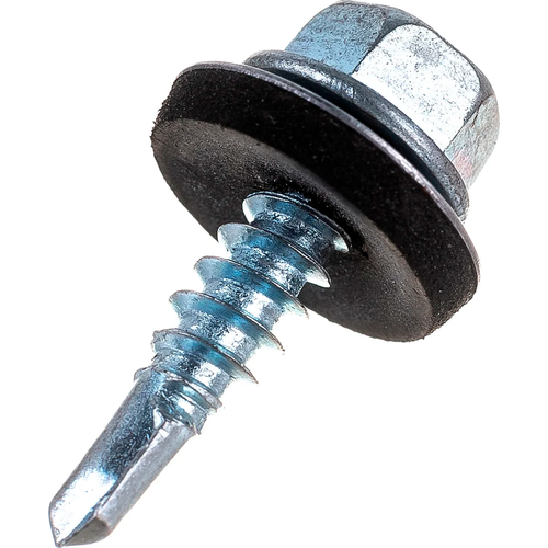 Саморез кровельный с EPDM шайбой цинк 6,3х25 (250/4 тыс. шт./кор.)