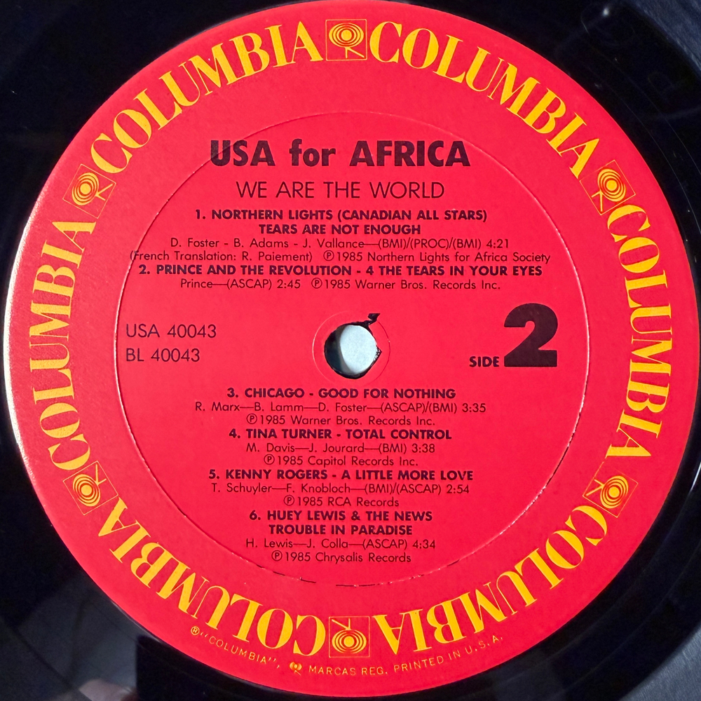 USA For Africa ‎– We Are The World (США 1985г.) Т