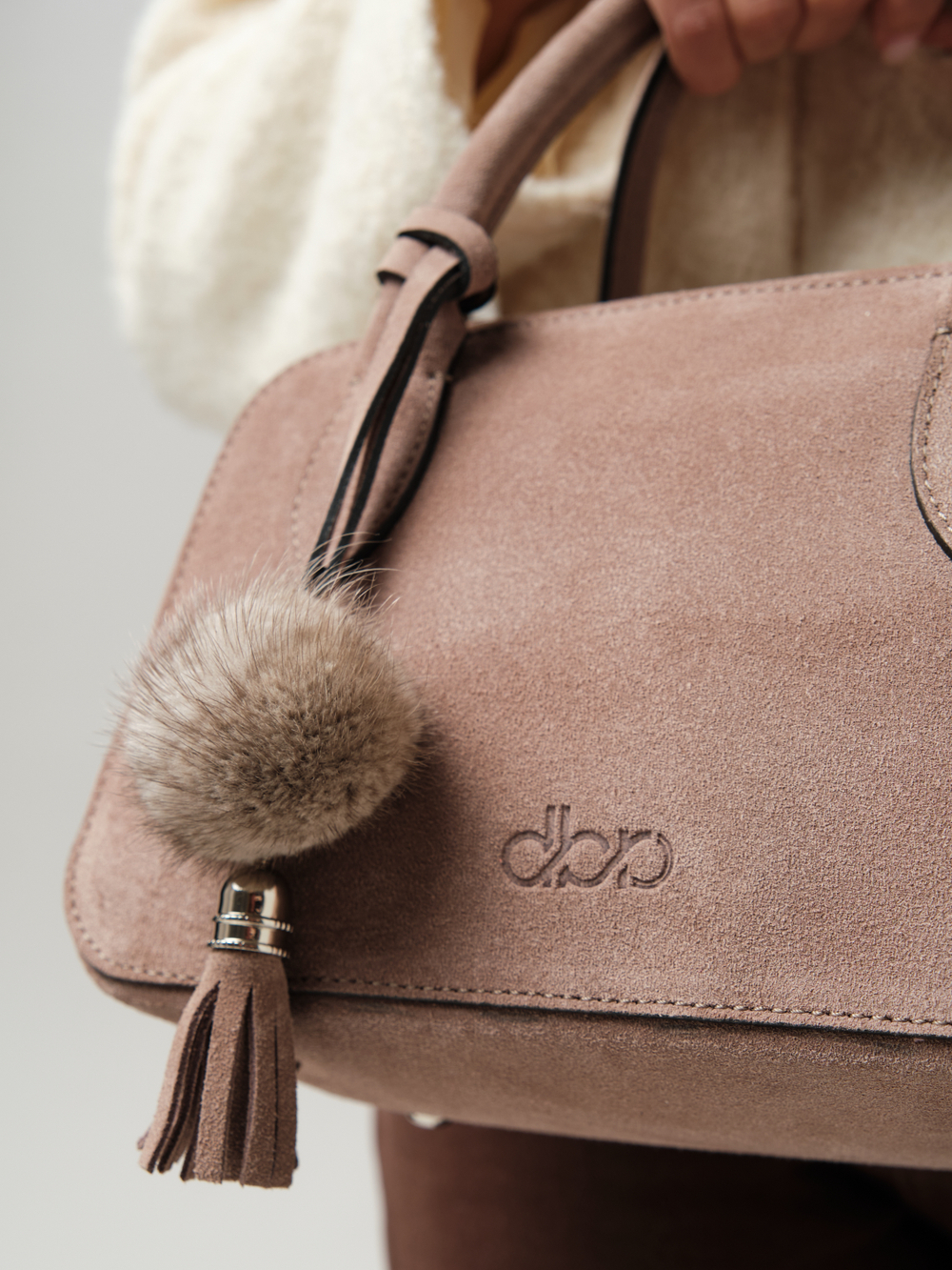 Замшевая сумка Polly DBR 31348 капучино