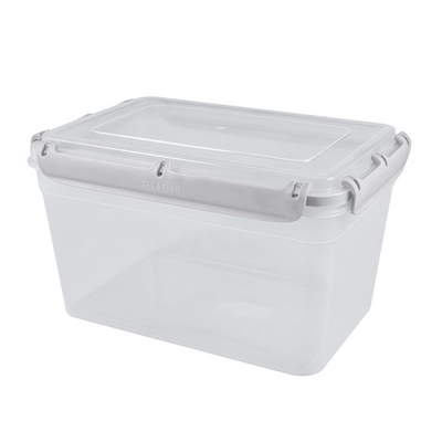 Контейнер герметичный для продуктов Plast Team BERGEN с защелками 4,5л пепельный жемчуг