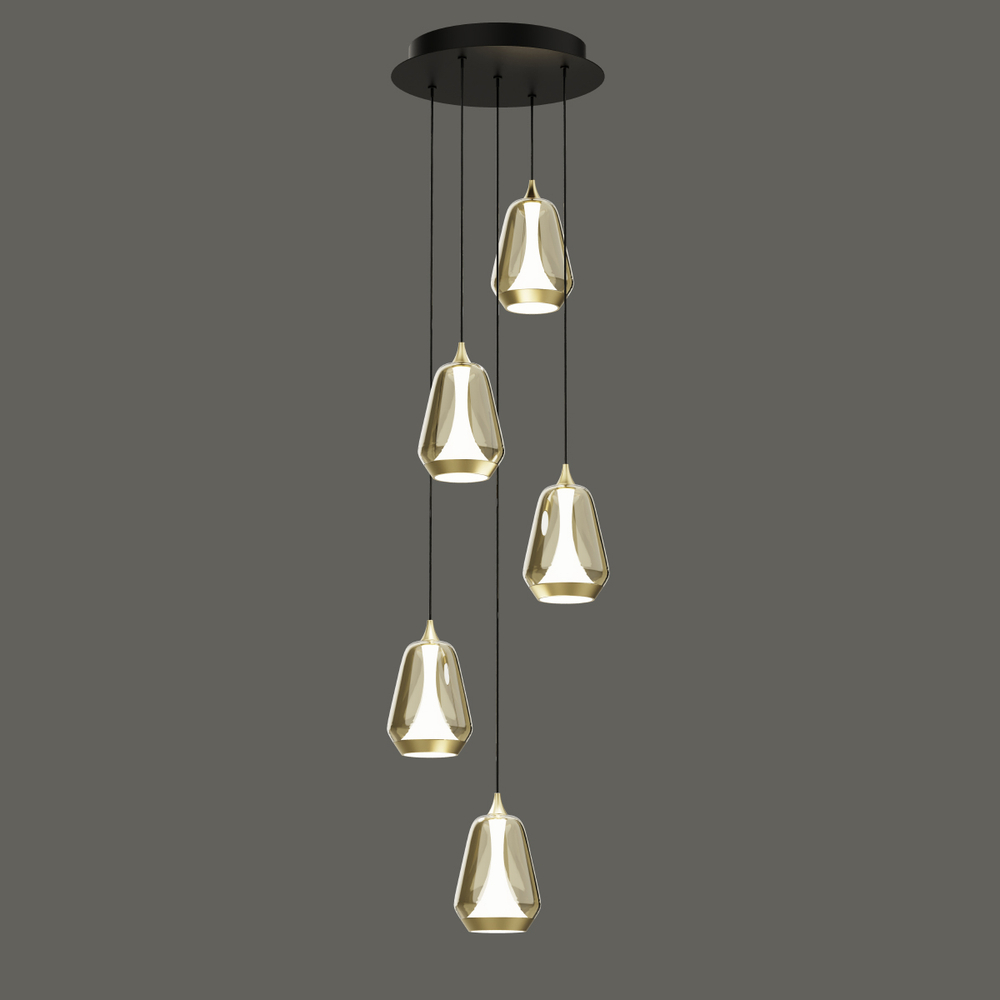 Подвесной светильник MD24001011-5A brass/champagne