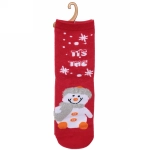 Носки женские «Новогодние забавы», микс 4 цвета, р-р 36-39 (крючок, пакет, стикер)