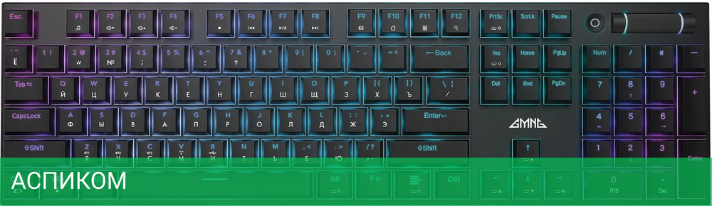 Клавиатура GMNG GG-KB783XPW черный (1910520)