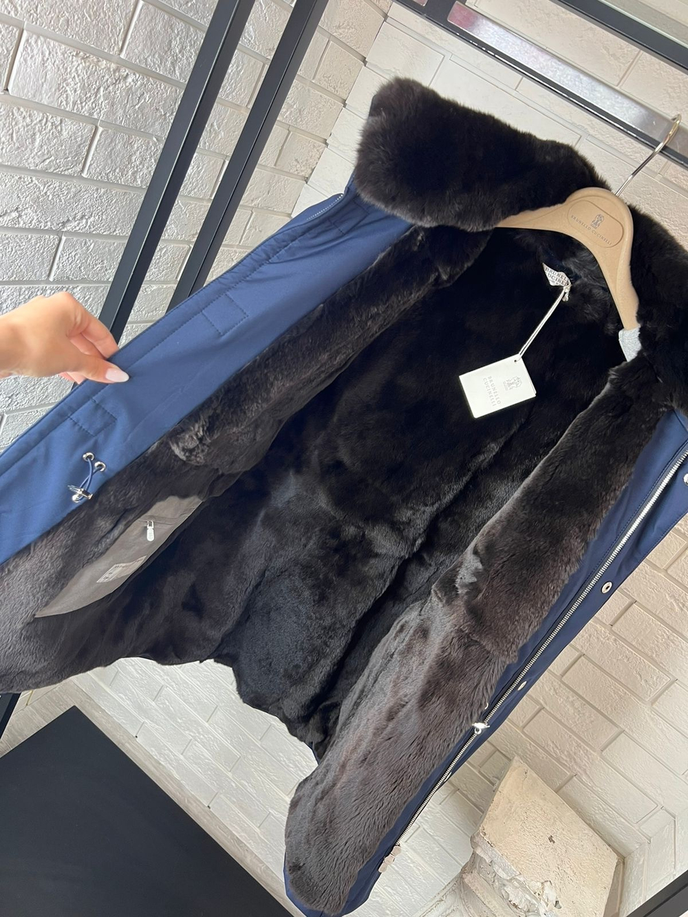 Парка с мехом Brunello Cucinelli