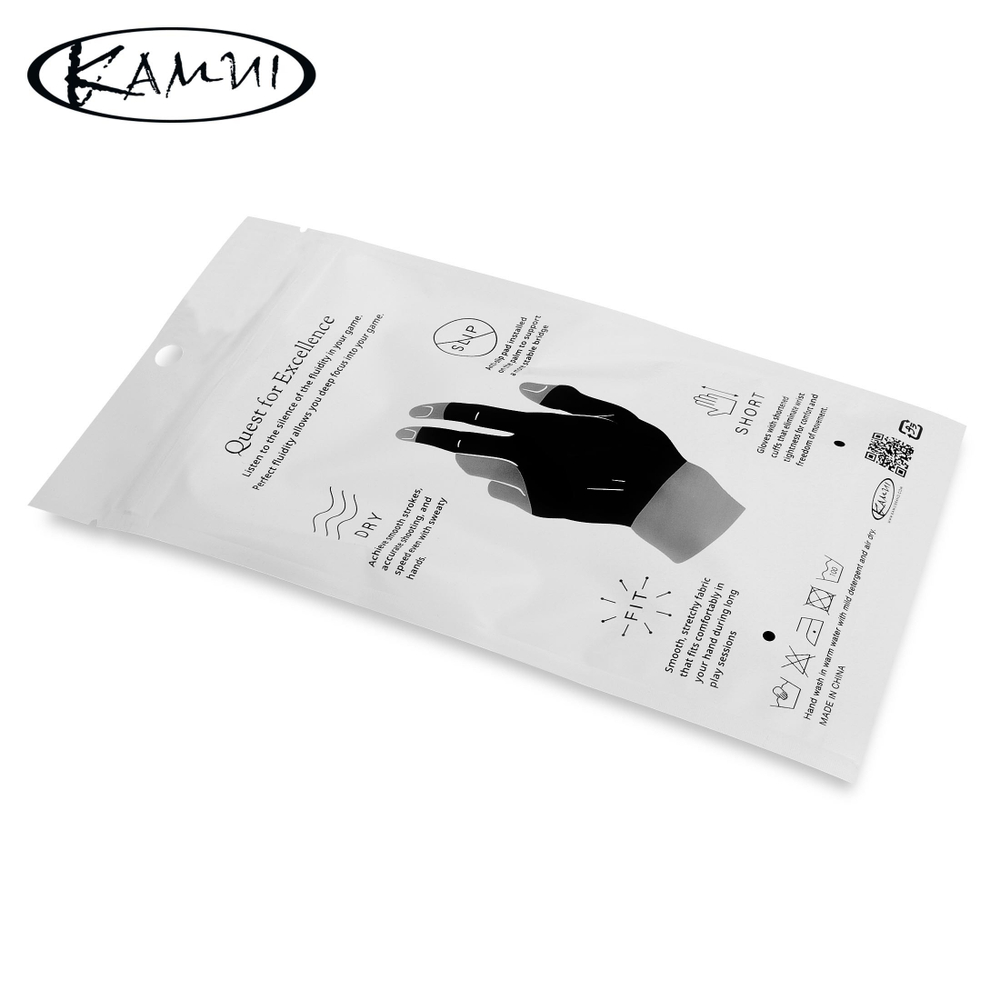 Перчатка для бильярда "Kamui QuickDry Short" черная правая M