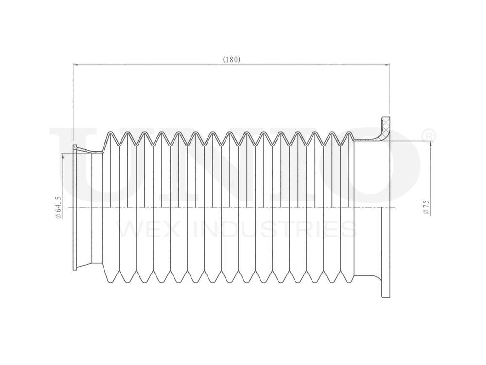 Пыльник переднего амортизатора UNIO DUC-10015
