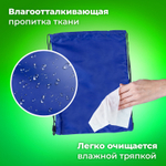 Мешок для обуви BRAUBERG прочный на шнурке синий 42x33 см (4 штуки в упаковке)