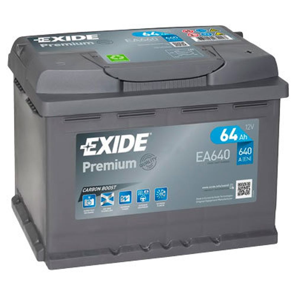 Exide Premium 6СТ- 64 ( EA641 / EA640 ) аккумулятор
