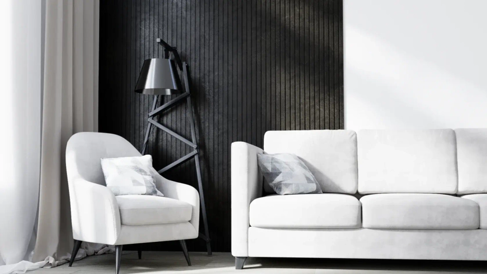 Реечная стеновая панель МДФ, Лофт Черный, 2800*116*16