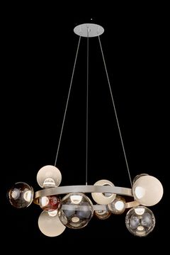 Подвесная люстра LED 50W 3000К LE7723/680 Chrome хром Molecule Leon