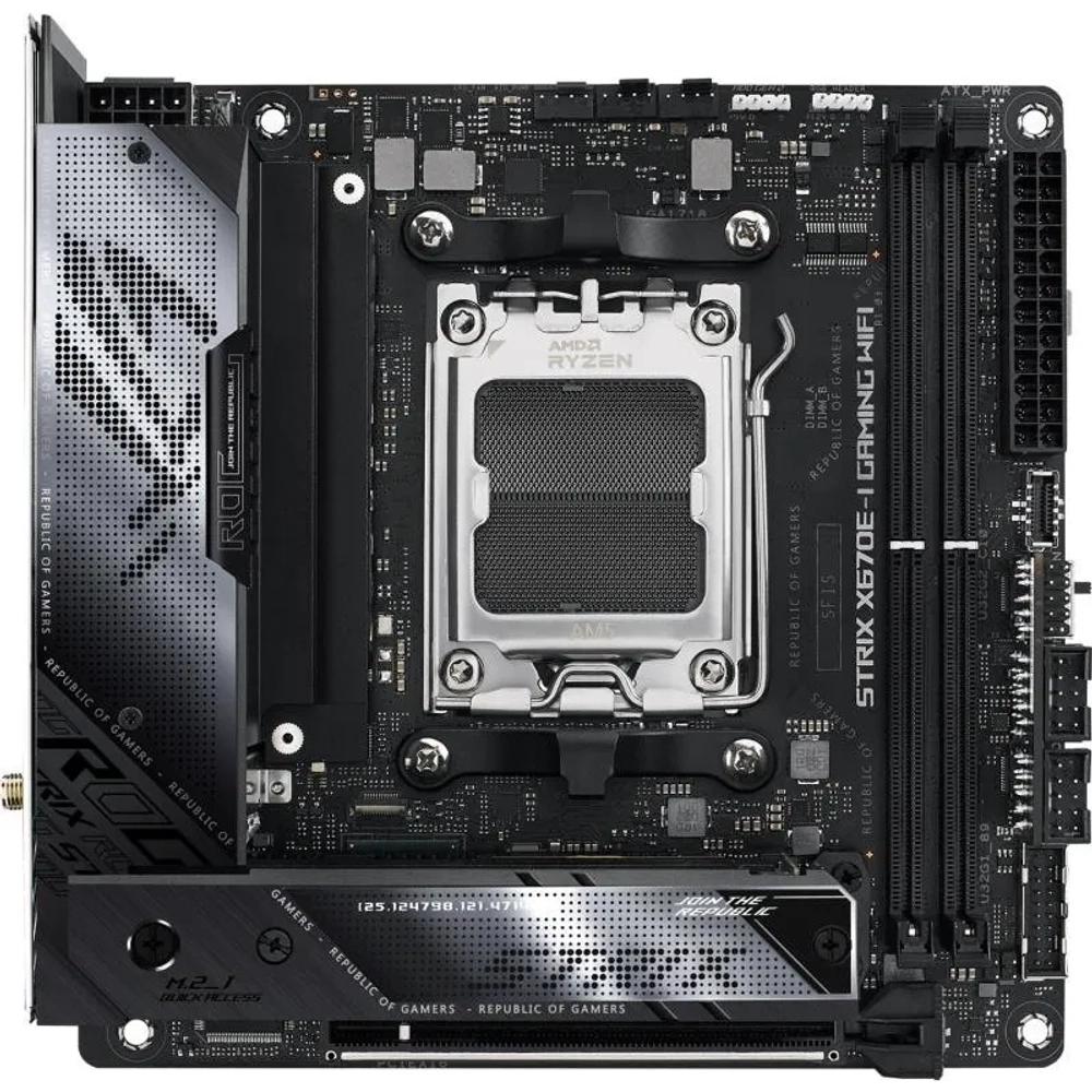 Материнская плата ASUS ROG STRIX X670E-I GAMING WIFI Socket AM5 mIATX (ROG STRIX X670E-I GAMING WIFI)