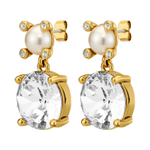 Серьги Dyrberg Kern NICOLA SG CRYSTAL /WHITE PEARL 450151