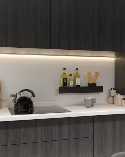 Полка-органайзер с двумя секциями Loco 60 (черный)