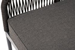 "Канны" модульная угловая лаунж-зона из роупа (веревки), цвет темно-серый