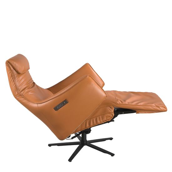 Вращающееся кресло из коричневой кожи модель 5137 Испания 