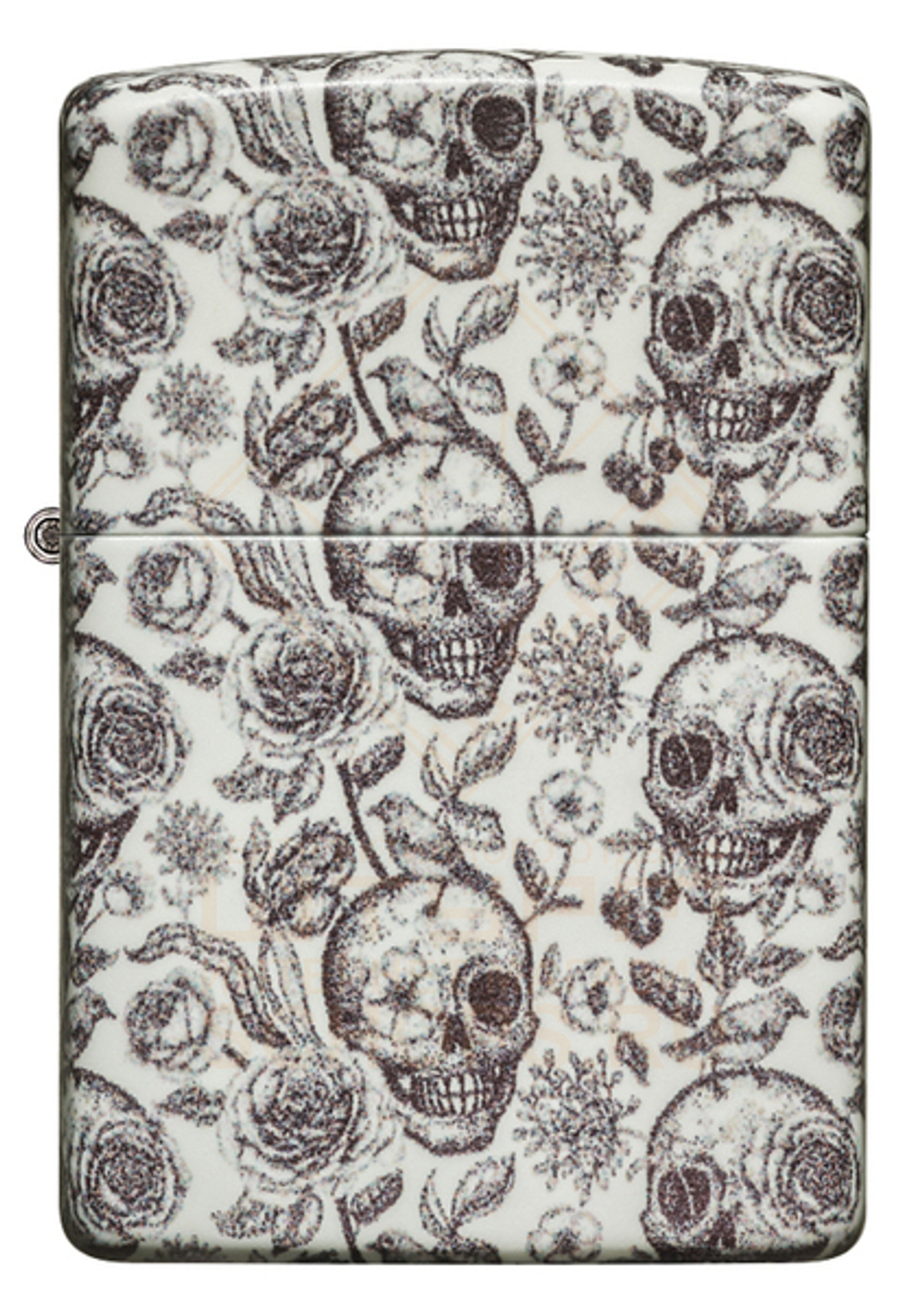 Зажигалка Zippo 49458 Skeleton, Glow in the Dark Green