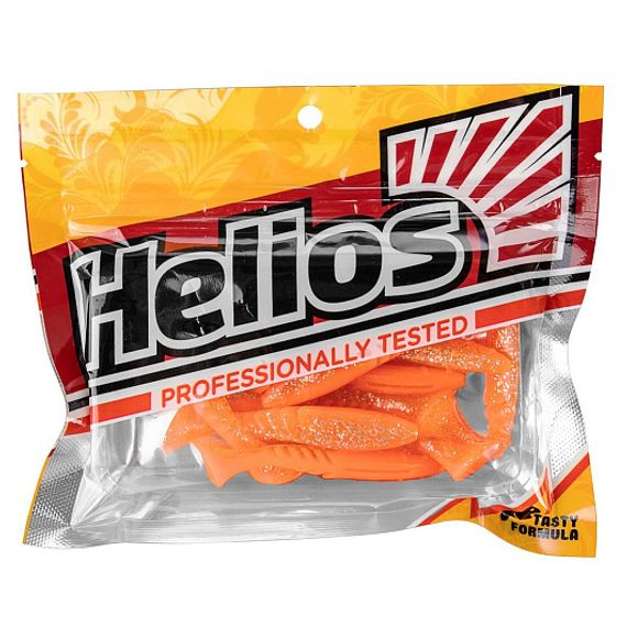 Виброхвост Slash 2,64/6,7 см Orange &amp; Sparkles 10шт. (HS-19-022) Helios