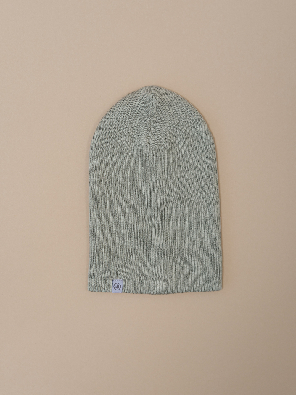 Шапка вязаная хлопковая ТВИНС(Сандал, хакки)