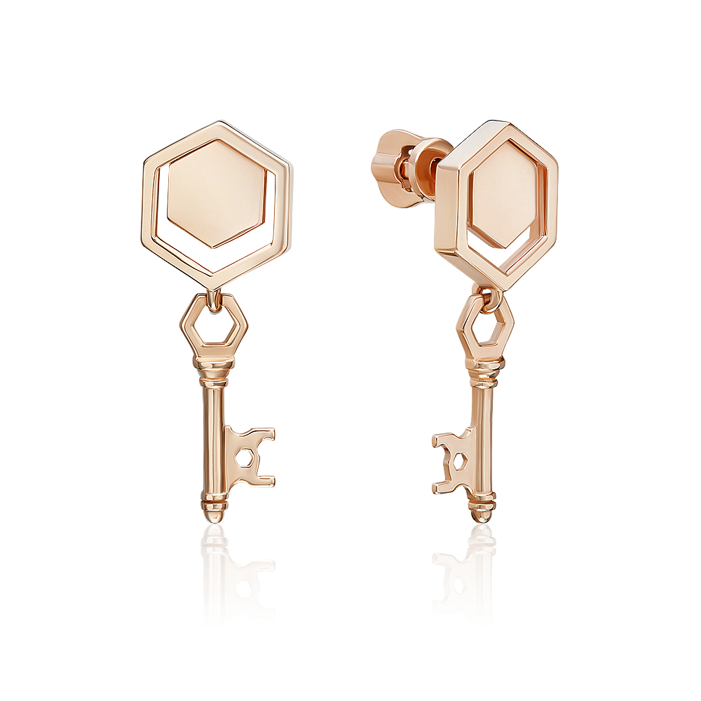 Серьги из золота 585 пробы