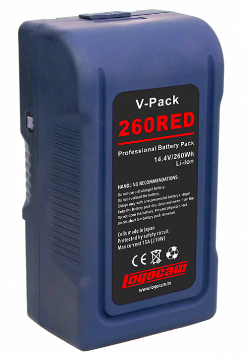 Литий-ионная аккумуляторная батарея Logocam V-Pack 260 RED
