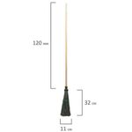 Метла синтетическая круглая 32х11 см, с черенком 120 см, еврорезьба, № 6, LAIMA EXPERT, 600386