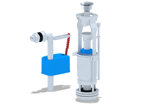 WC6050M Набор с бок. подв. 1/2 пласт. эконом кнопка метал. (20)/(Е16 кор.пал.)