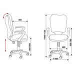 Кресло оператора Бюрократ CH-540AXSN/26-28 ткань черная