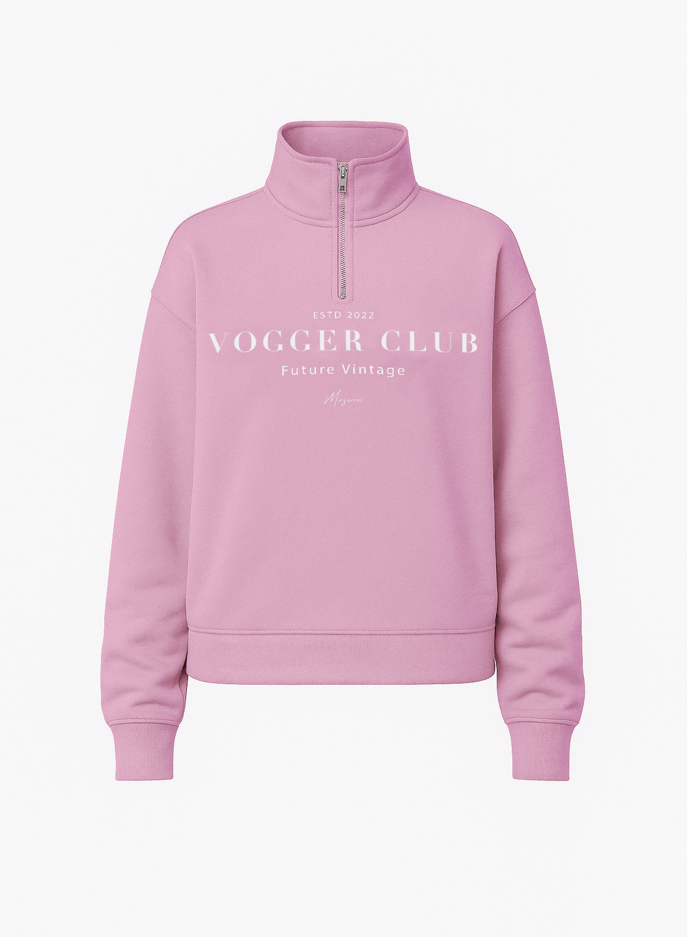 Олимпийка zip "vogger club" розовая