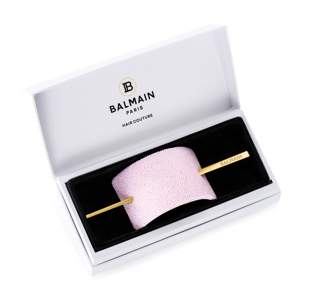 Balmain Hair Сouture Заколка с кристаллами Swarovski и золотой шпилькой