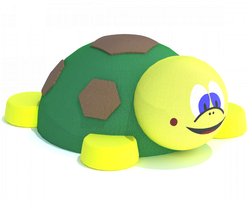 Резиновая фигура 3D Черепашка для детских площадок