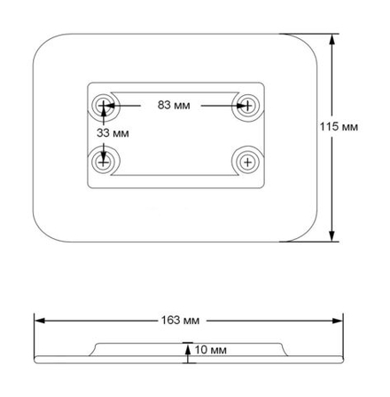 Адаптер для установки крепления CFMT101 на надувную лодку