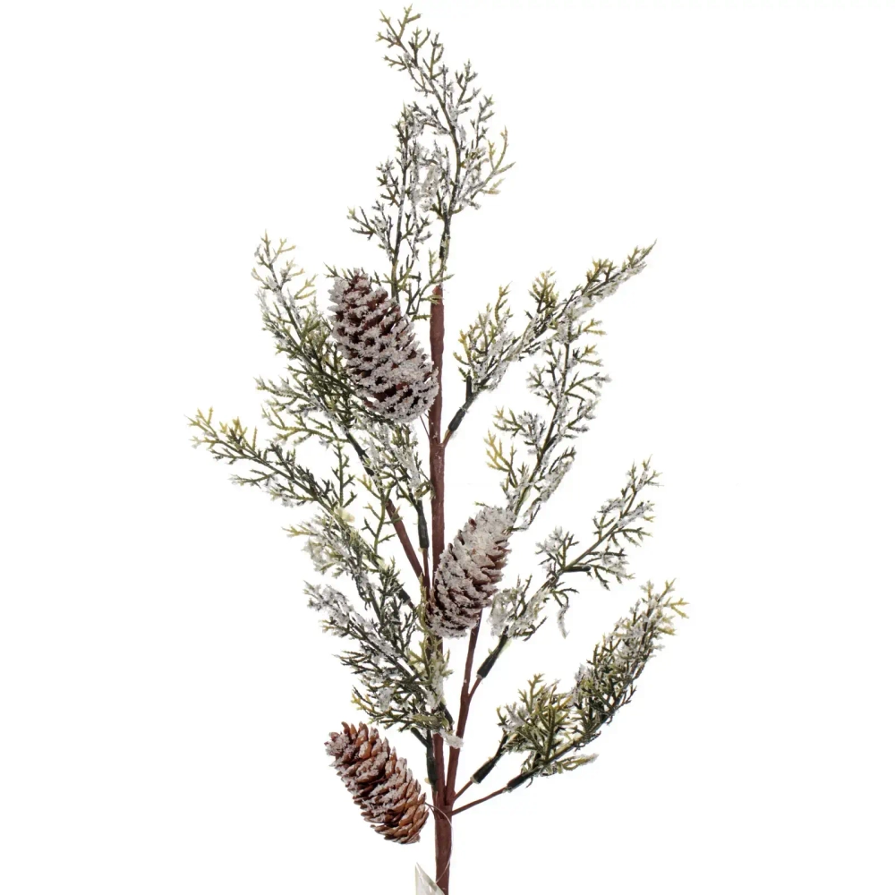 Ветка декоративная «Волшебный зимний сад» 65 см