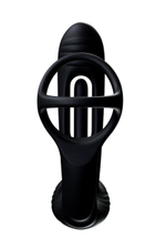 Черный инновационный масcажер простаты Pulse с функцией осцилляции (Цвет: черный)