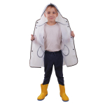 Дождевик с капюшоном 2 цвета микс, размер M