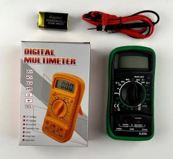 Мультиметр цифровой тестер электрический автомобильный с функцией прозвонки цепи