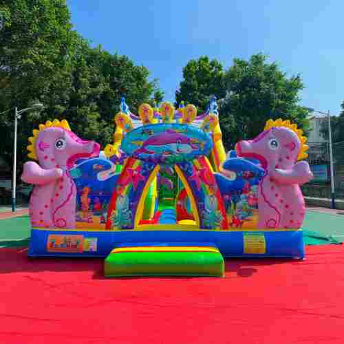 Коммерческий надувной батут «В гостях у дельфинов 2», 10*5*5 м