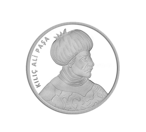 20 лир. Корабль парусник Улуч Али Кылыч Али-паша. Турция. 2019 год. PROOF в буклете