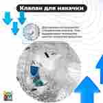 Зорб ТПУ «Капля», диаметр 2.2 м, с усиленным сиденьем