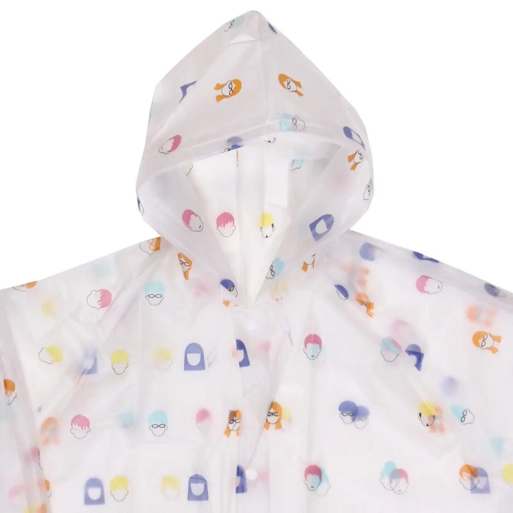 Дождевик-плащ 120 Мкрн 110*62см «Молодость» с капюшоном и завязками, на кнопках, ДоброСад