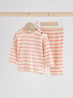 Лонгслив и легинсы в комплекте для малышей Next E66-553, Молочный, Розовый