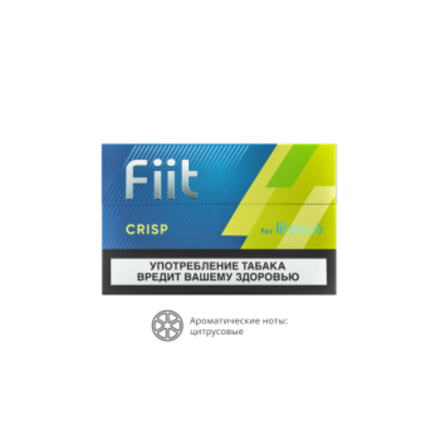 Стики Fiit Crisp - мягкий табак с ментолом и цитрусом (Казахстан) (блок - 10 пачек)