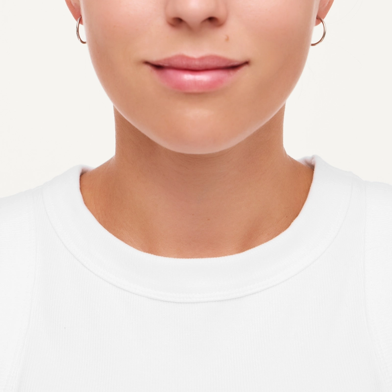 Серьги-конго Широкое Серебро – 1.5 см