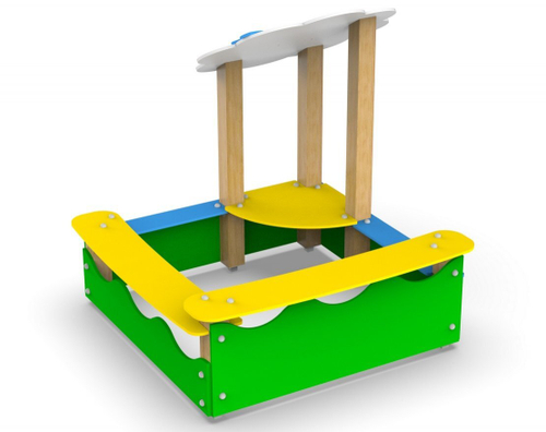 Песочница с навесом Лужок 352.03 исп.4