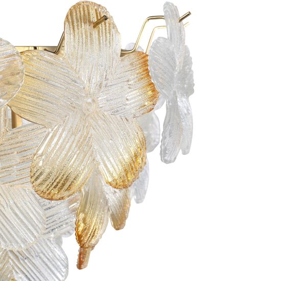 SL6240.203.06 Светильник подвесной ST-Luce золотистый/Прозрачный, янтарный E14 6*60W TENDER