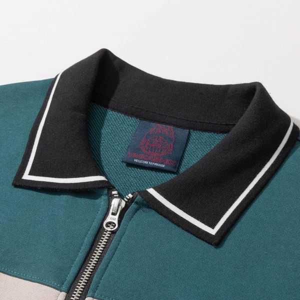 Толстовка Four Stripes Зеленый/Песочный/Красный/Черный - фото 4