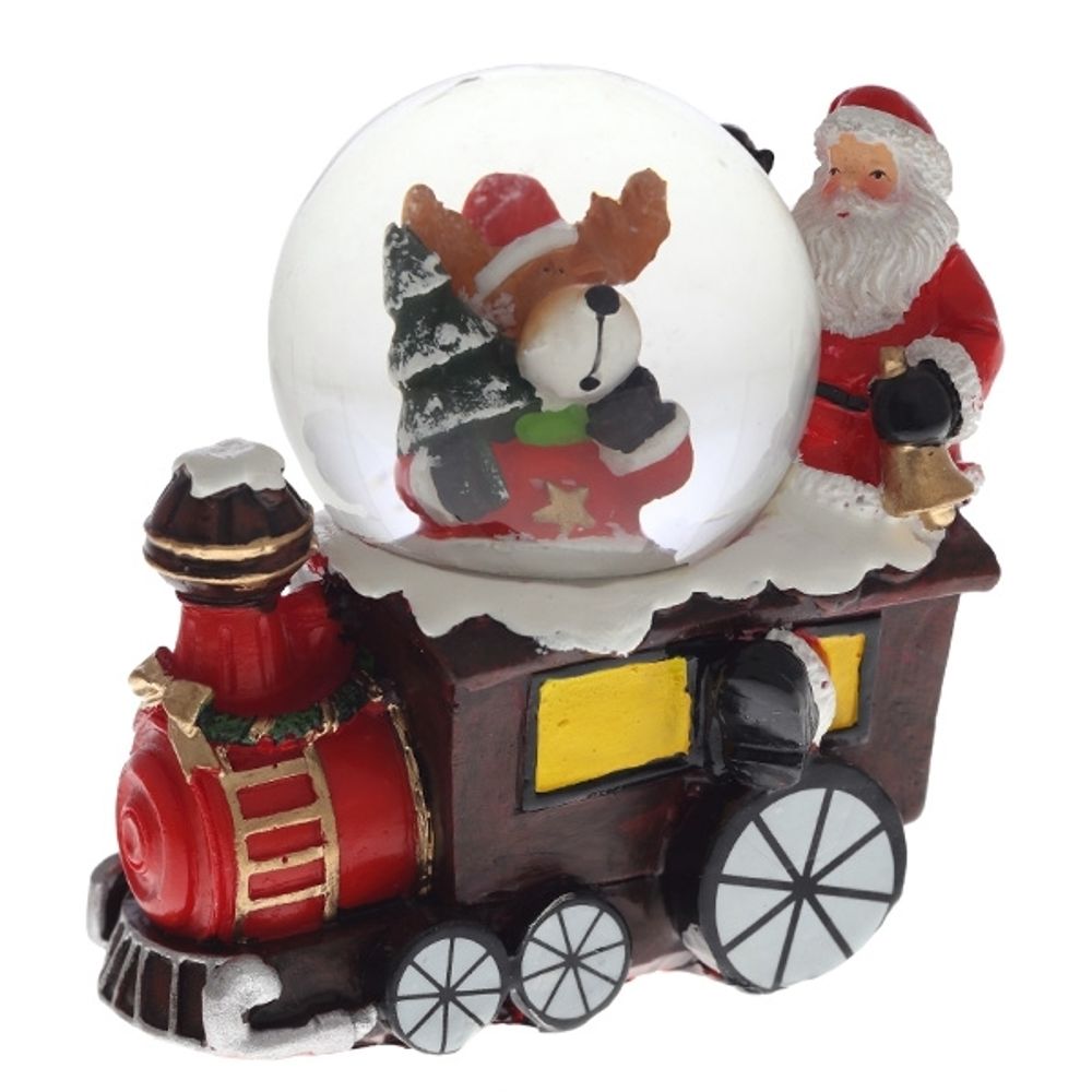 GAEM Фигурка декор в стекл шаре "Олень/Снеговик/Медвежонок/Санта", D4,5 см, L8,5 W5 H8