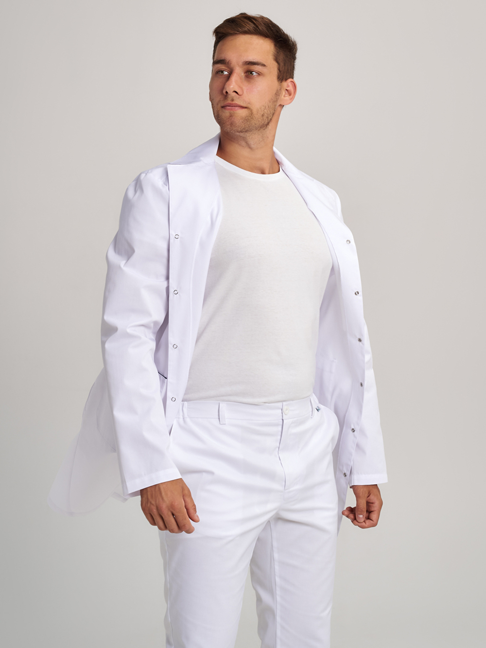 Халат медицинский мужской | Х-207/2 кб клеон проф