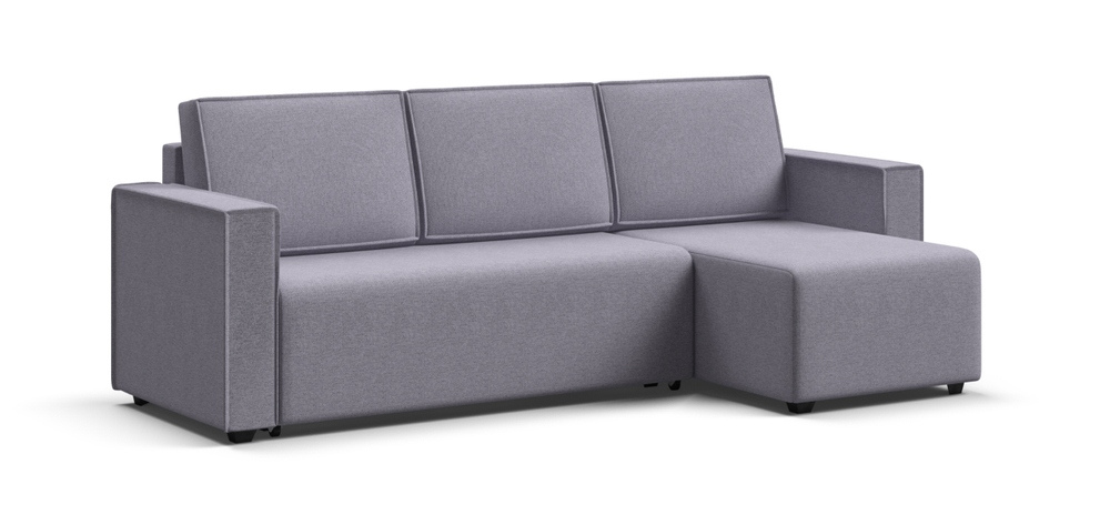 Угловой диван Норд лайт рогожка Мальмо платина(последний экземпляр)