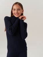 Джемпер водолазка для девочки AT274 синий